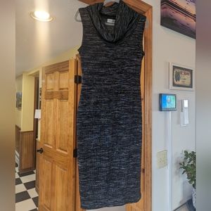 RD Style Cowl Neck Space Dye Sheath Dress